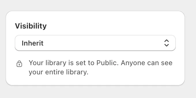 Category visibility setting on a ResourceHub category